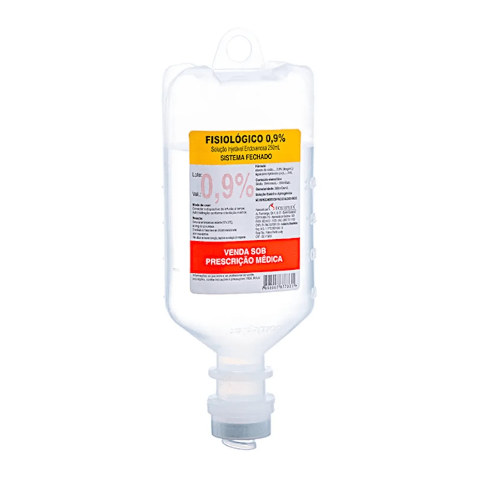 Cloreto De Sodio 0,9% 250ml SF (Frasco) Equiplex